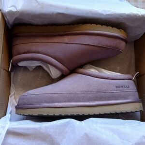 NIB Bombas Women’s Saturday Suede Slip-On Slipper Shoes - DUSTY PURPLE - 8